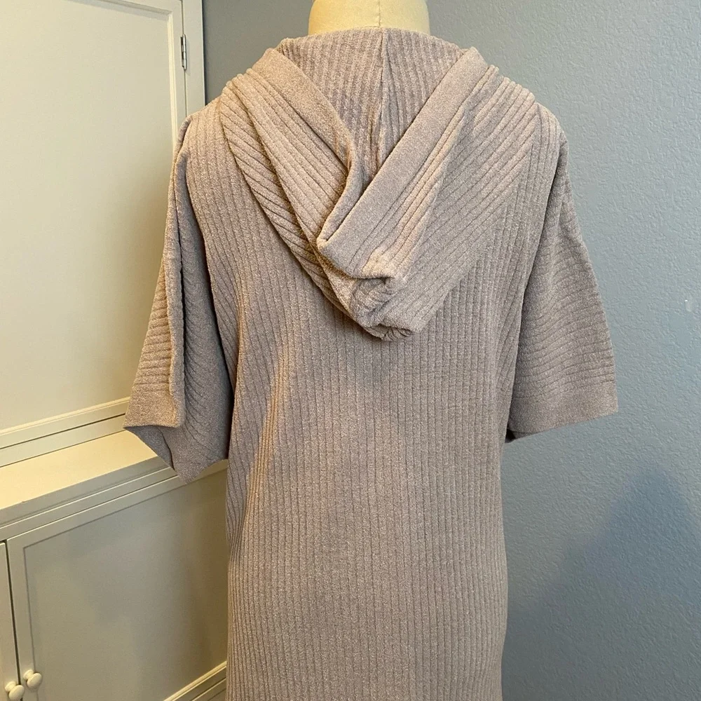 Barefoot Dreams CozyChic Ultra Lite Ribbed ZipUp hoodie - Picture 3 of 4